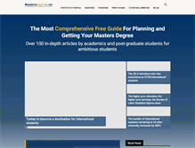 Tablet Screenshot of mastersdegree.net